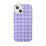 Lilac Houndstooth — iPhone 15 MagSafe Case - US 94538