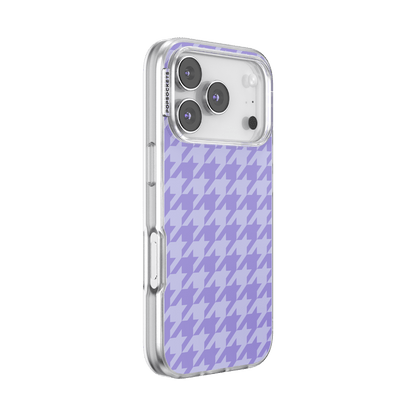Lilac Houndstooth — iPhone 17 Pro MagSafe Case - US 10498