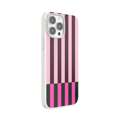 Pop of Pink Stripe — iPhone 13 Pro Max MagSafe Case - US 75657