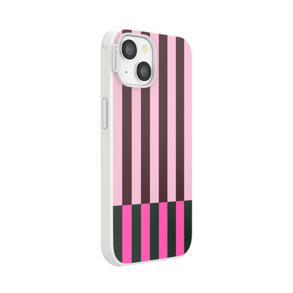 Pop of Pink Stripe — iPhone 14 MagSafe Case - US 61209