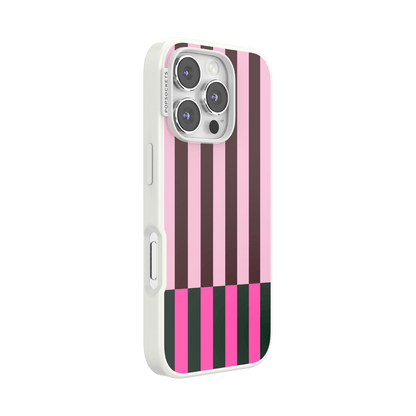 Pop of Pink Stripe — iPhone 16 Pro MagSafe Case - US 85021