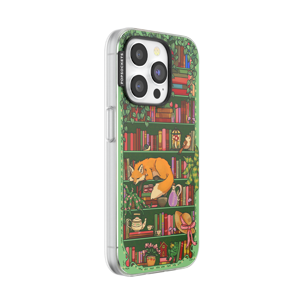 Storied Shelves Green — iPhone 15 Pro MagSafe Case - US 79271