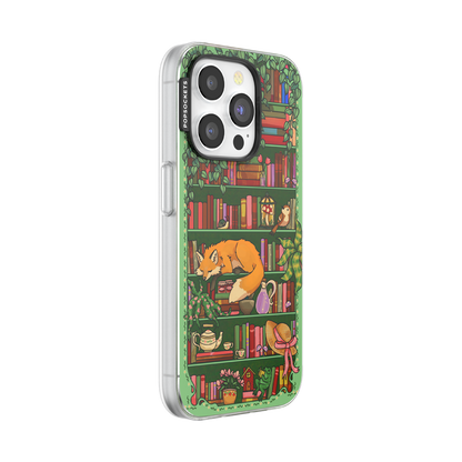 Storied Shelves Green — iPhone 15 Pro MagSafe Case - US 79271