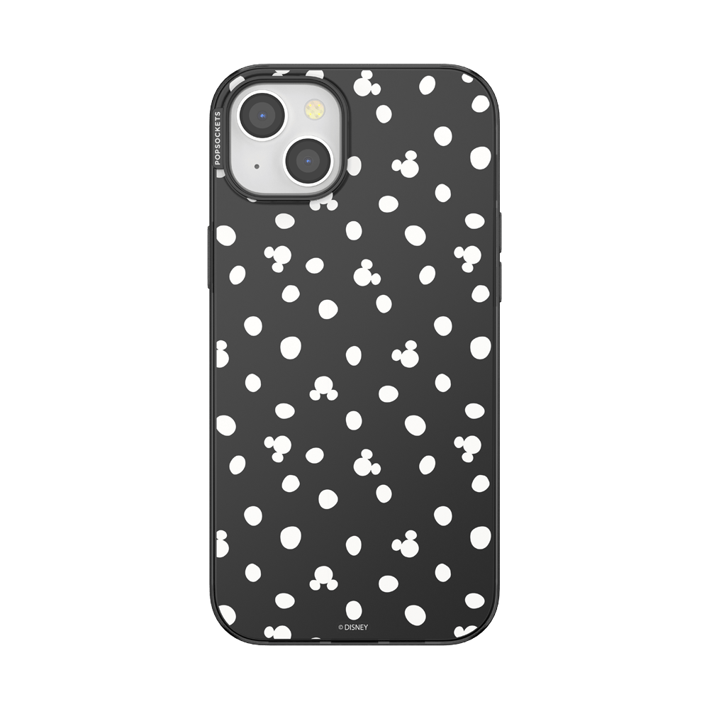 Translucent Black Mickey Polka Dot — iPhone 15 Plus MagSafe Case - US 87574