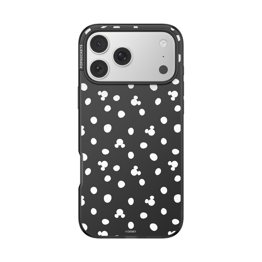 Translucent Black Mickey Polka Dot — iPhone 17 Pro Max MagSafe Case - US 12723