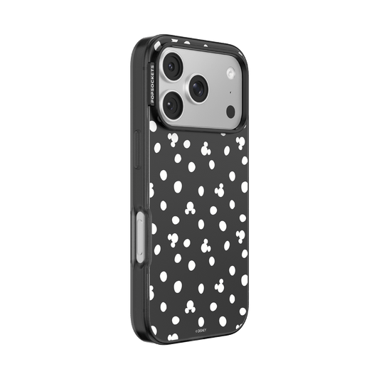 Translucent Black Mickey Polka Dot — iPhone 17 Pro MagSafe Case - US 13534
