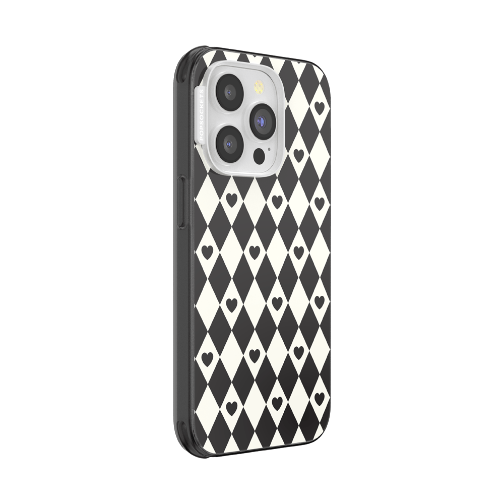 Harlequin Hearts Black — iPhone 14 Pro MagSafe Case - US 04934