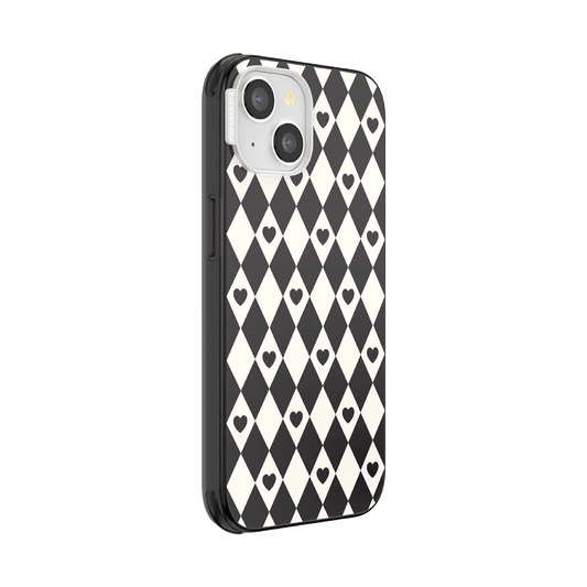 Harlequin Hearts Black  — iPhone 14 MagSafe Case - US 15561