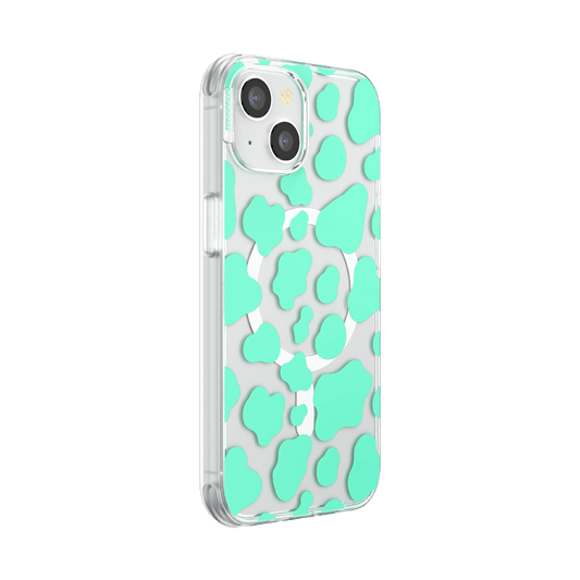 Turquoise Cow Cow  — iPhone 14 MagSafe Case - US 17632