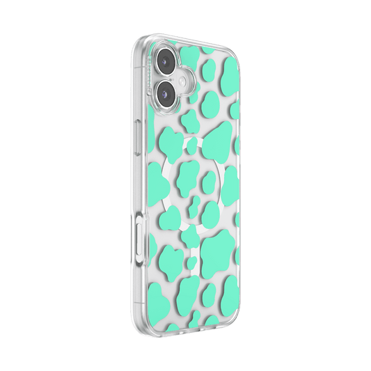 Turquoise Cow Cow — iPhone 16 Plus MagSafe Case - US 89883