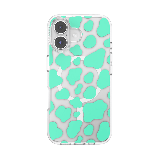 Turquoise Cow Cow — iPhone 16 MagSafe Case - US 58481