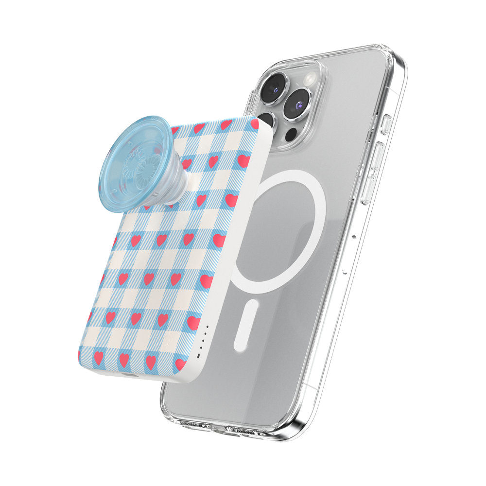 Berry Sweet Gingham — MagSafe PowerPack - US 53487