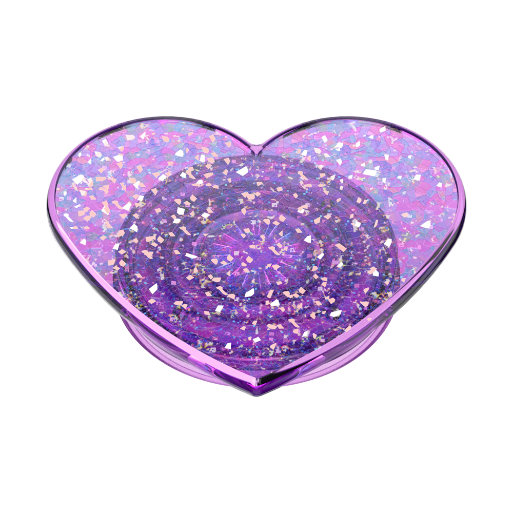 Iridescent Confetti Dreamy Heart — Adhesive PopGrip - US 76399