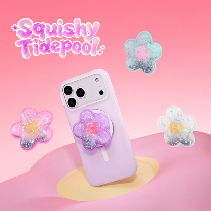 Tidepool Squishy Daisy Lavender — MagSafe PopGrip - US 09794