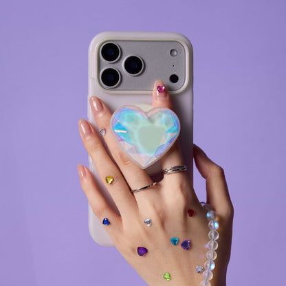 Iridescent Crystal Heart — MagSafe PopGrip - US 96557