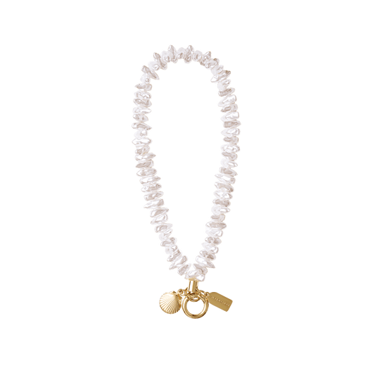Coral Pearl Clam Charm — Phone Wristlet - US 56168
