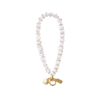 Coral Pearl Clam Charm — Phone Wristlet - US 66543